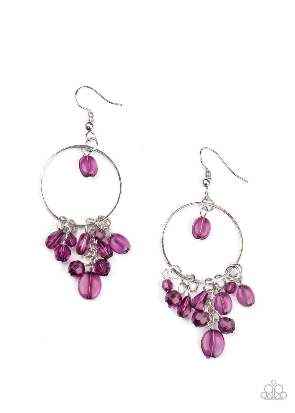 Where The Sky Touches The Sea - Purple Paparazzi Accessories Earrings $5 Jewelry with Janet Morgan Earrings