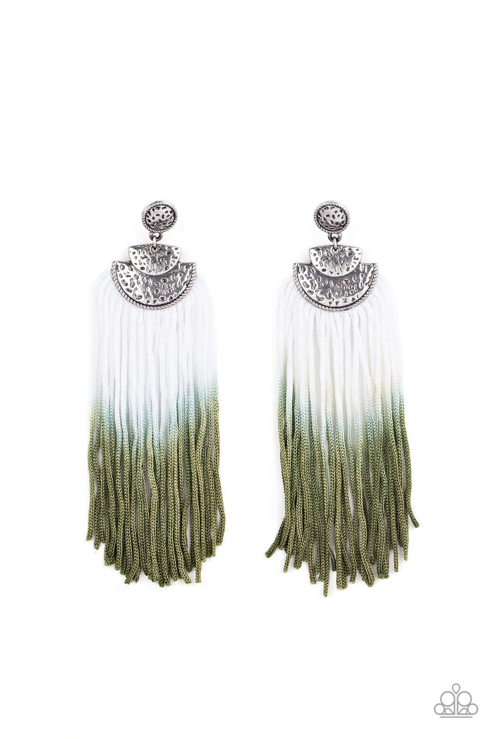 DIP It Up - Green Paparazzi Accessories Earrings $5 Jewelry with Janet Morgan Earrings