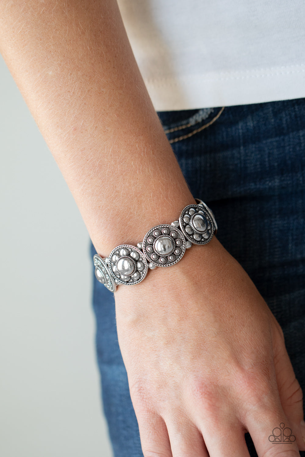 Rural Fields - Silver Paparazzi Accessories Bracelet $5 Jewelry with Janet Morgan Bracelets