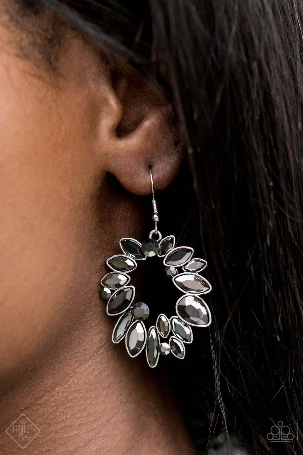 Try as I DYNAMITE - Silver Paparzzi Accessories Earrings $5 Jewelry with Janet Morgan Earrings