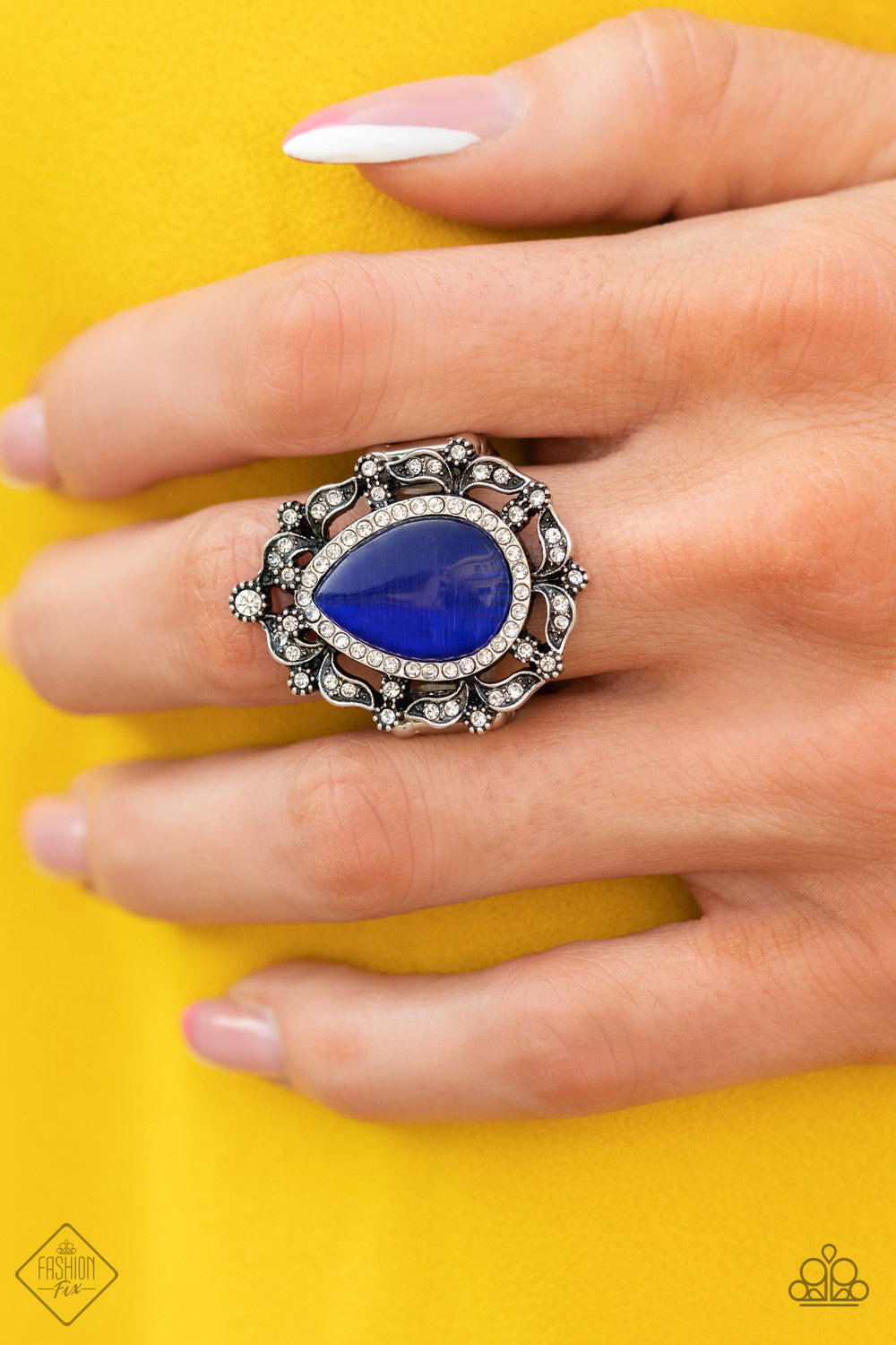 Iridescently Icy - Paparazzi Accessories Blue Ring $5 Jewelry with Janet Morgan rings