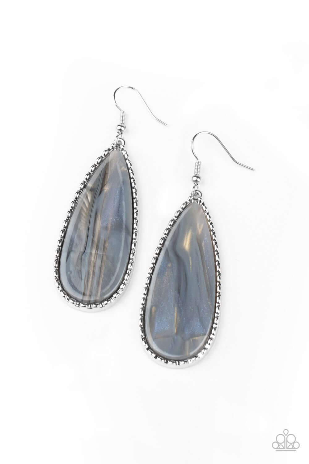 Ethereal Eloquence - Silver Paparazzi Accessories Earrings $5 Jewelry with Janet Morgan Earrings