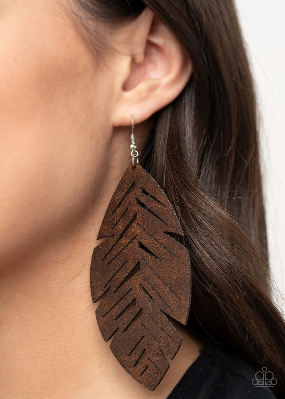 I Want To Fly - Brown Paparazzi Accessories Earring $5 Jewelry with Janet Morgan Earrings