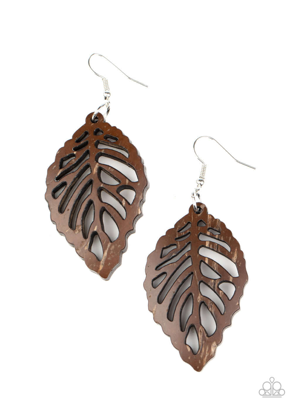 LEAF Em Hanging - Brown Paparazzi Accessories Earrings $5 Jewelry with Janet Morgan Earrings