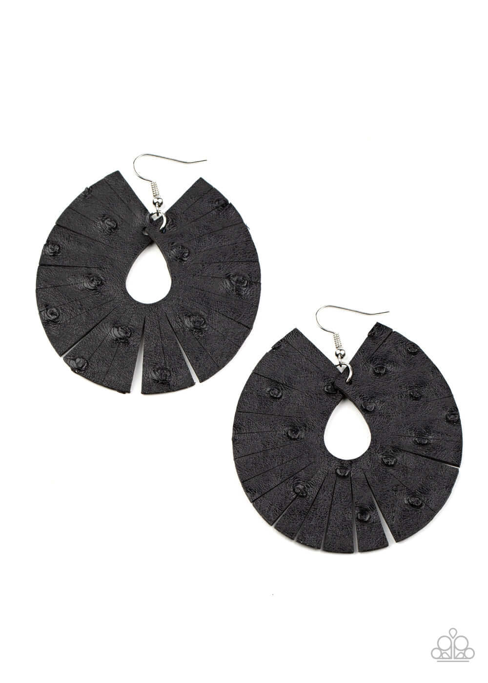 Palm Islands - Black Paparazzi Accessories Earrings $5 Jewelry with Janet Morgan Earrings