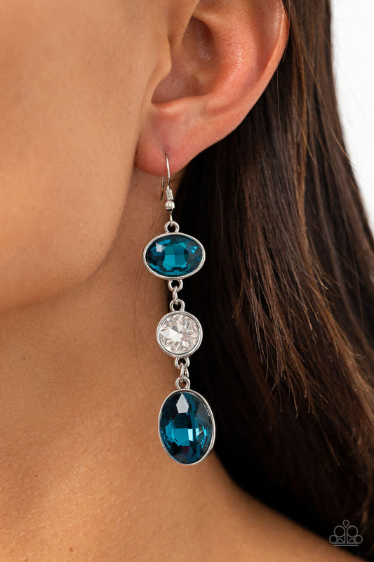 TMST Bling The GLOW Must Go On! - Blue Paparazzi Accessories Earrings