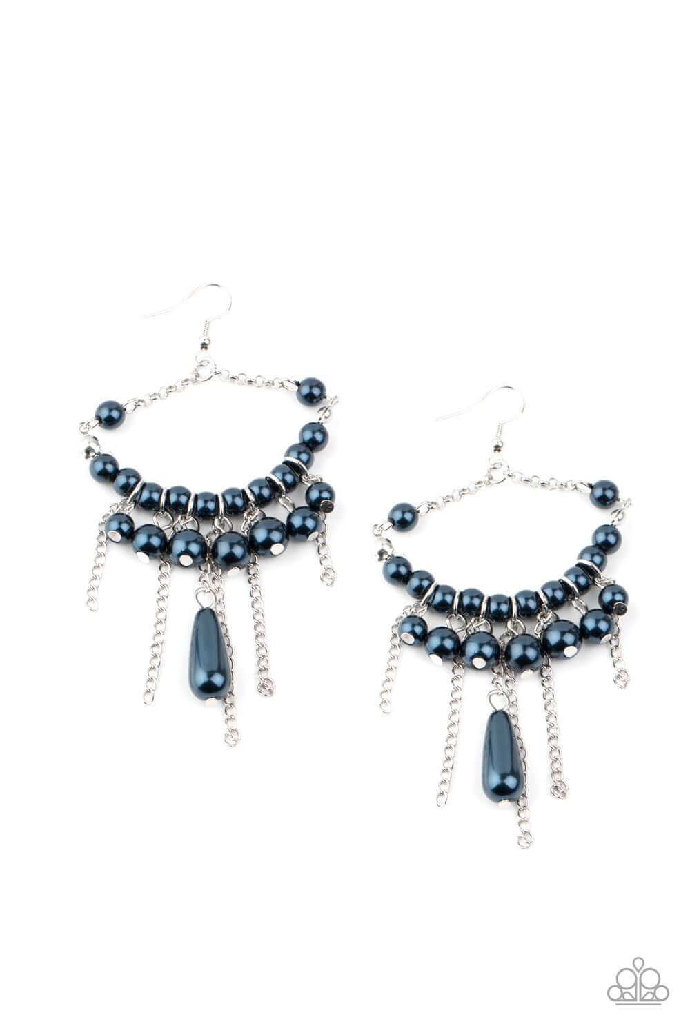 Party Planner Posh - Blue Paparazzi Accessories Earrings $5 Jewelry with Janet Morgan Earrings