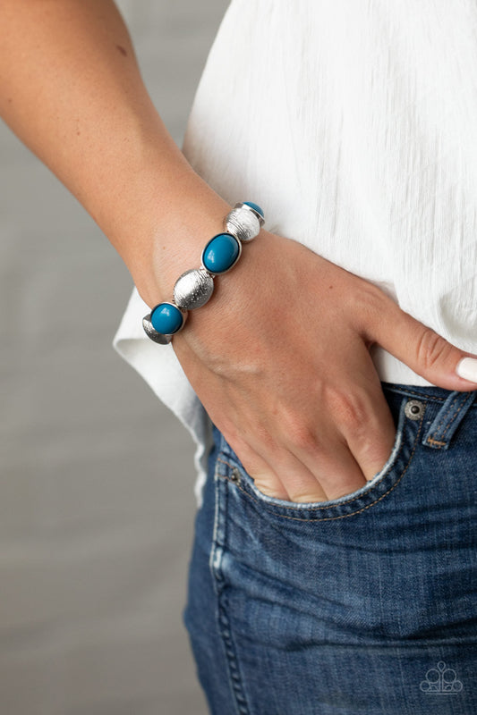 Decadently Dewy - Blue Paparazzi Accessories Bracelet $5 Jewelry with Janet Morgan Bracelets