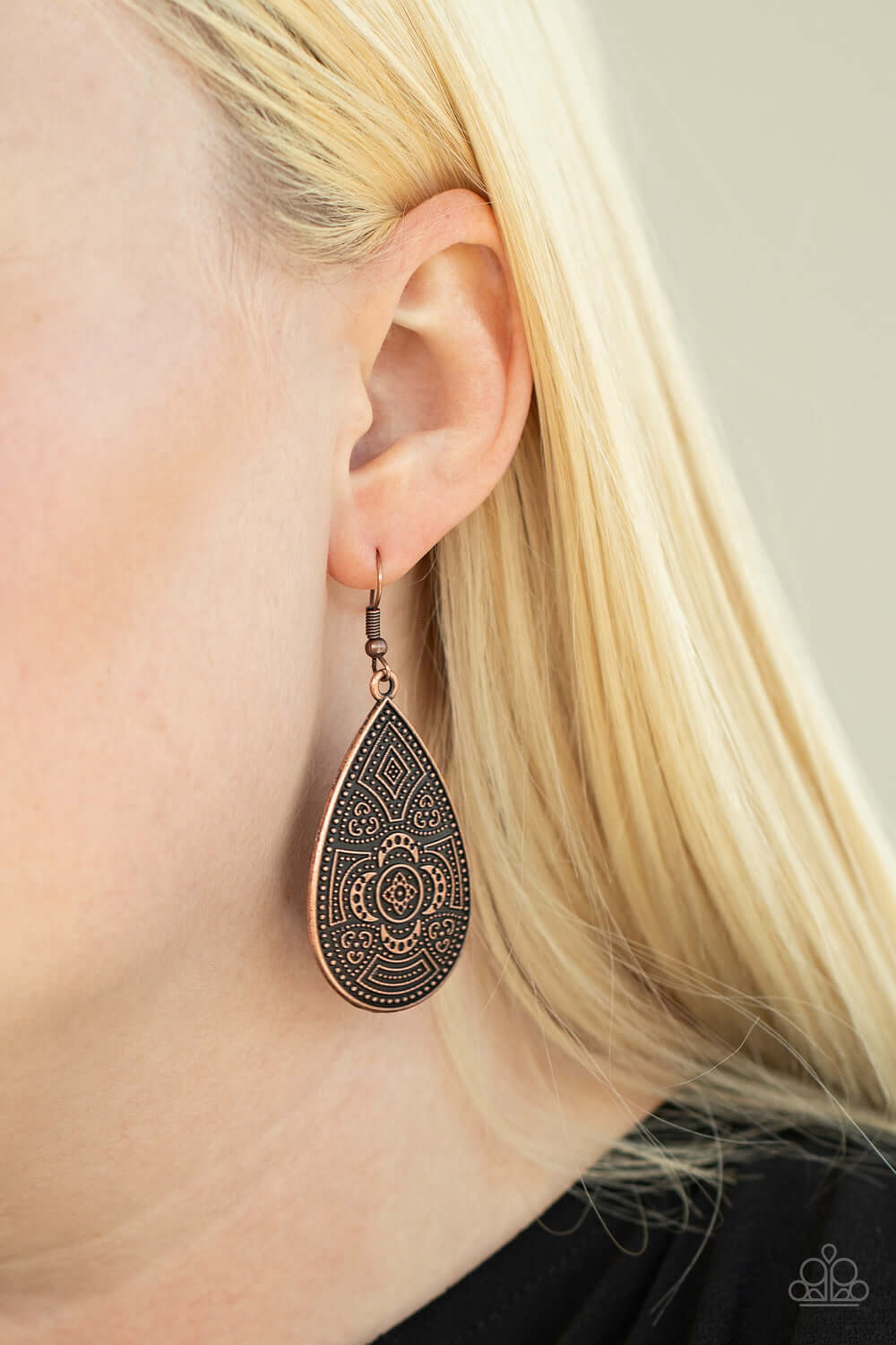 Tribal Takeover - Paparazzi Accessories Copper Earrings $5 Jewelry with Janet Morgan Earrings