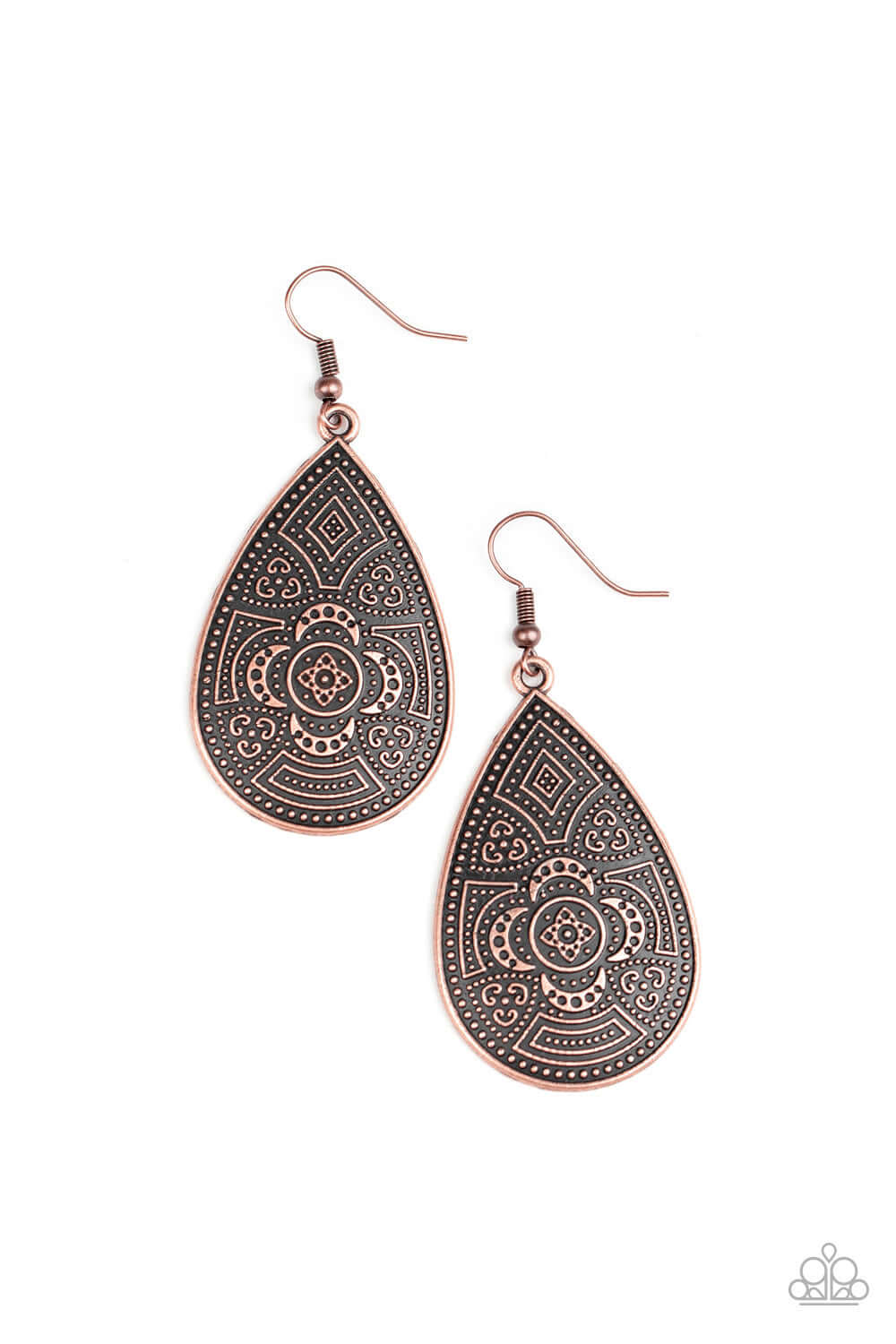 Tribal Takeover - Paparazzi Accessories Copper Earrings $5 Jewelry with Janet Morgan Earrings