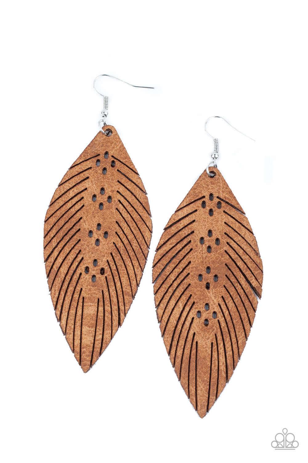 Wherever The Wind Takes Me - Paparazzi Accessories - Brown Earrings $5 Jewelry with Janet Morgan Earrings