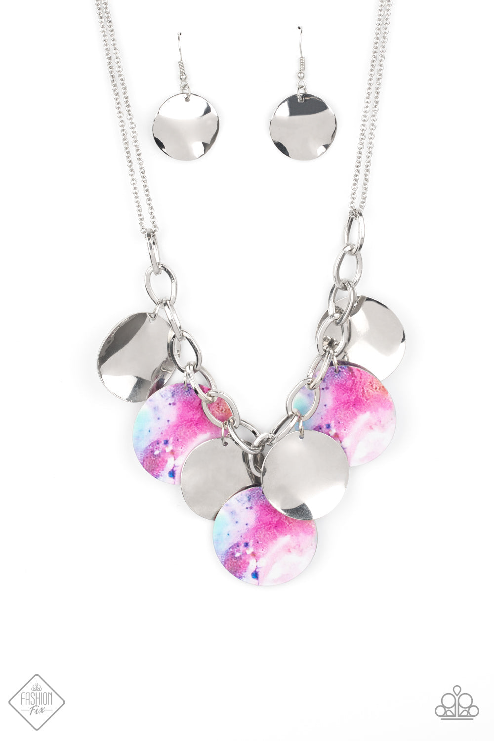 Tie Dye Drama - Multi Paparazzi Accessories Necklace $5 Jewelry with Janet Morgan Necklaces