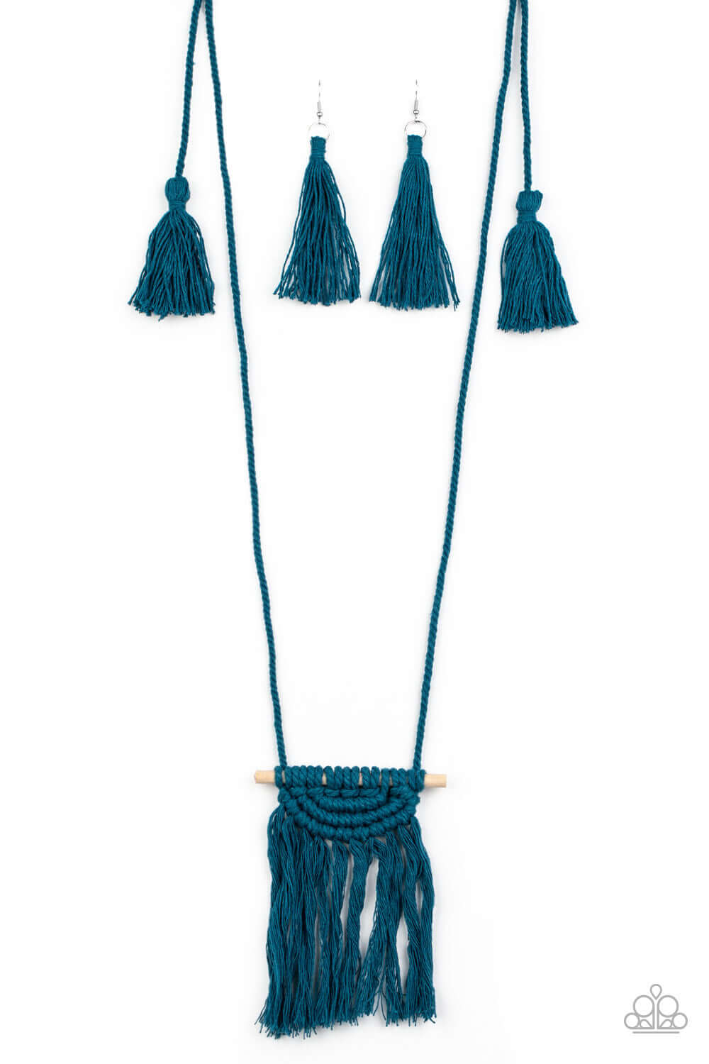 Between You and MACRAME - Blue Paparzzi Accessories Necklace $5 Jewelry with Janet Morgan Necklaces