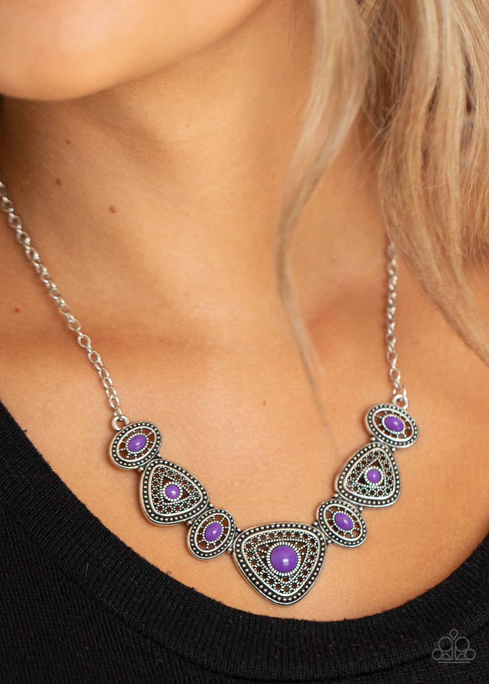 Totally TERRA-torial - Paparazzi Accessories Purple Necklace $5 Jewelry with Janet Morgan Necklace