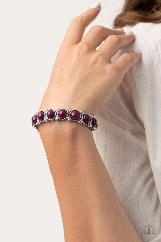 Flamboyantly Fruity - Purple Paparazzi Accessories Bracelet $5 Jewelry with Janet Morgan Bracelets