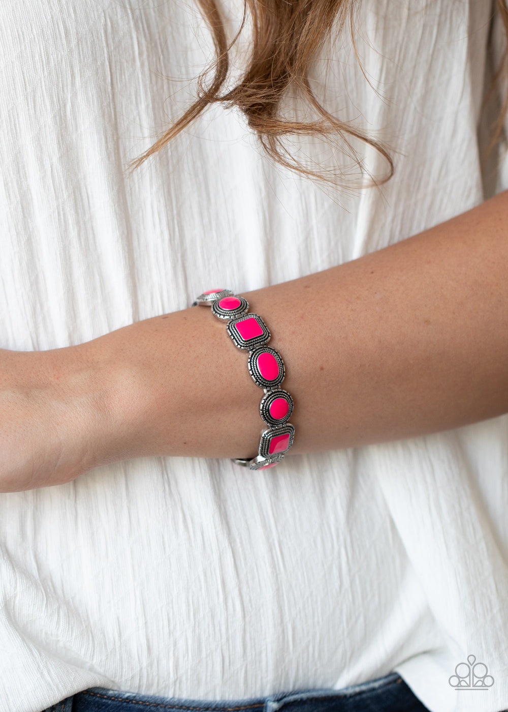 TMST Bling Vividly Vintage - Pink Paparazzi Accessories Bracelet