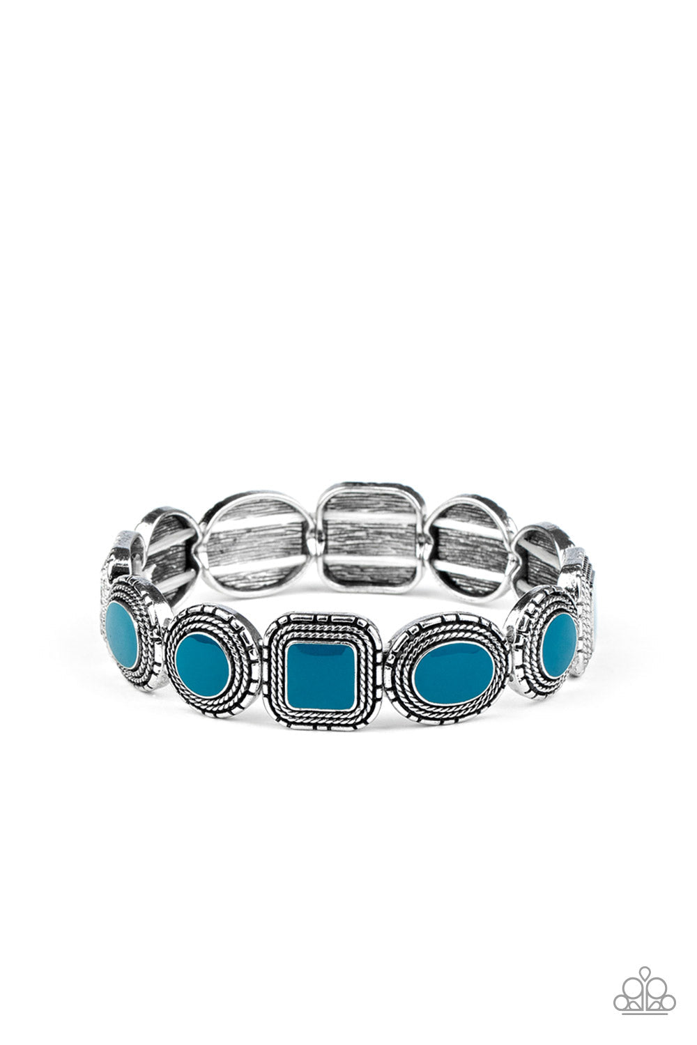 TMST Bling Vividly Vintage - Blue Paparazzi Accessories Bracelet