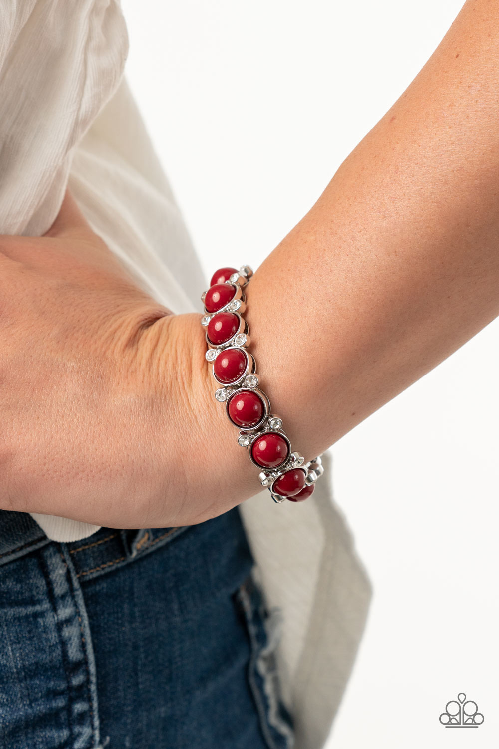 Flamboyantly Fruity - Red Paparazzi Accessories Bracelet $5 Jewelry with Janet Morgan Bracelets