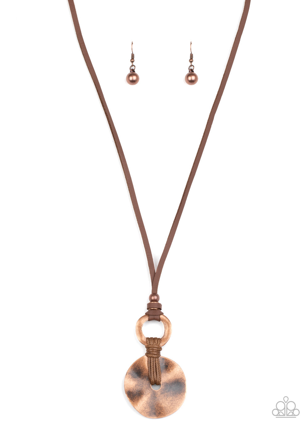 Nautical Nomad - Copper Paparazzi Accessories Necklace $5 Jewelry with Janet Morgan Necklaces