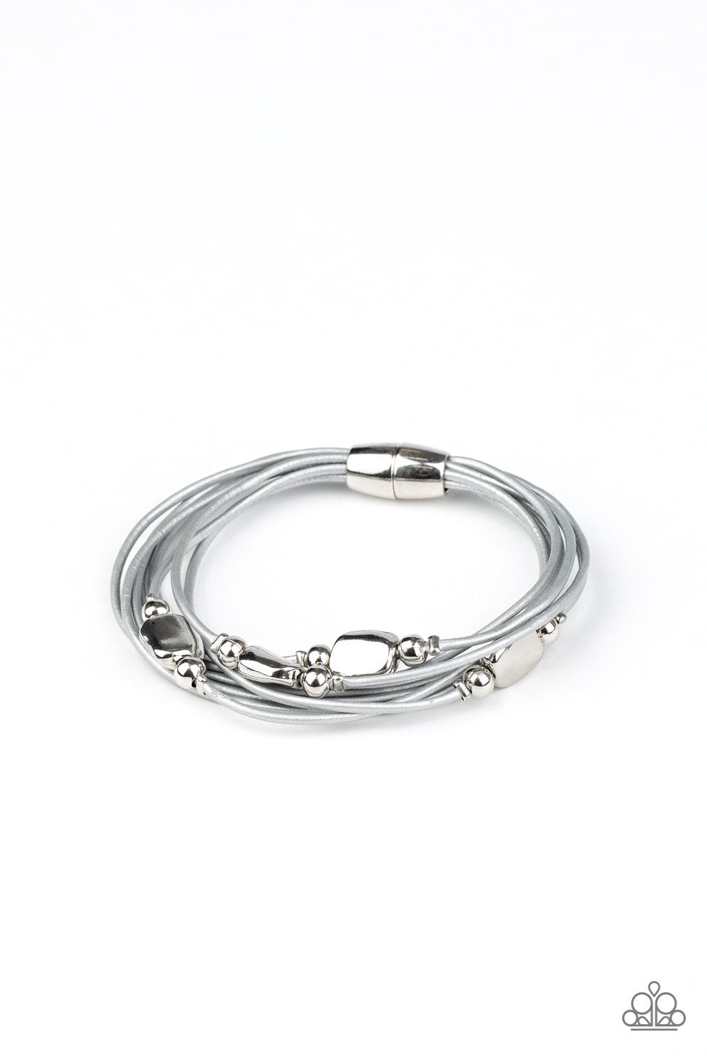 Raw Edge - Silver Paparazzi Accessories Bracelet $5 Jewelry with Janet Morgan Bracelets