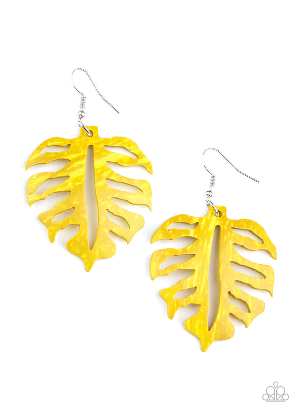 Shake Your PALMS PALMS - Yellow Paparzzi Accessories Earrings $5 Jewelry with Janet Morgan Earrings