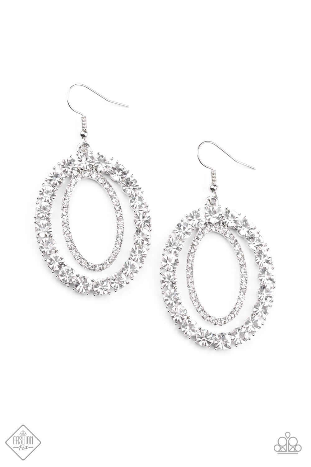 Deluxe Luxury Paparazzi Accessories White Earrings $5 Jewelry with Janet Morgan EARRINGS