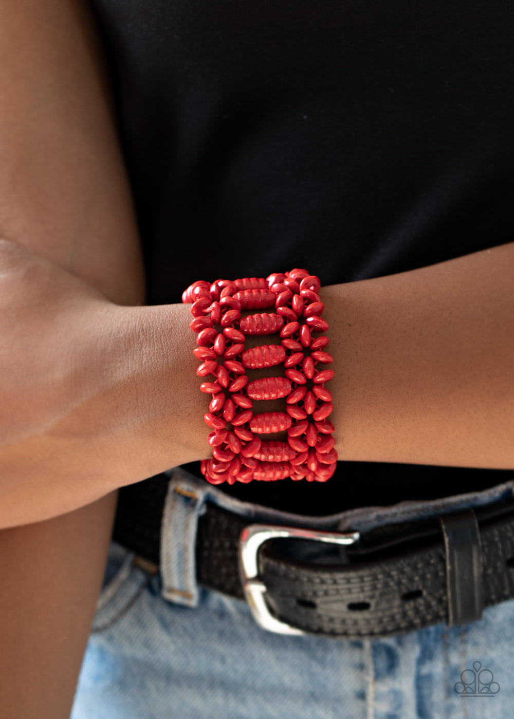 Fiji Flavor - Paparazzi Accessories Red Bracelet $5 Jewelry with Janet Morgan Bracelets