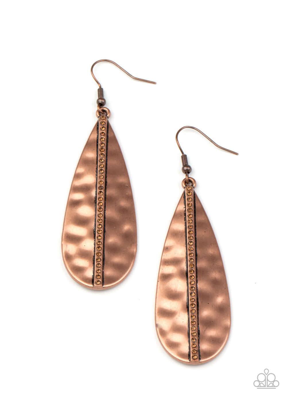 On The Up and UPSCALE - Copper Paparazzi Accessories Earrings $5 Jewelry with Janet Morgan Earrings