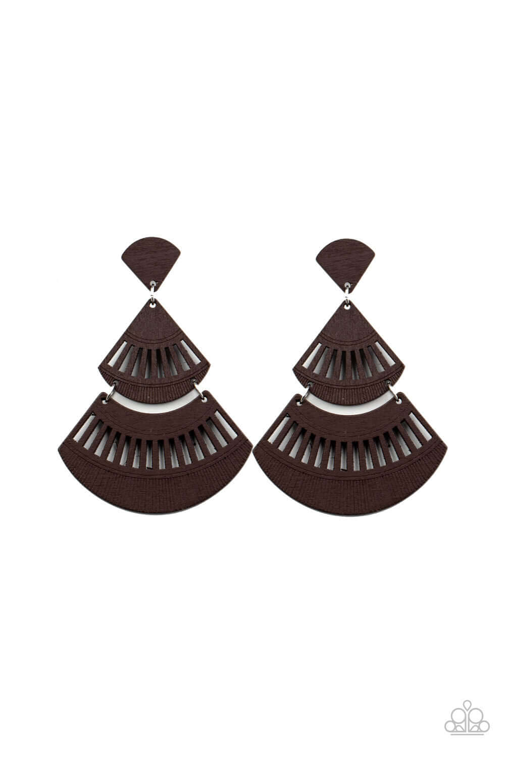 Oriental Oasis - Brown Paparazzi Accessories Earrings $5 Jewelry with Janet Morgan Earrings