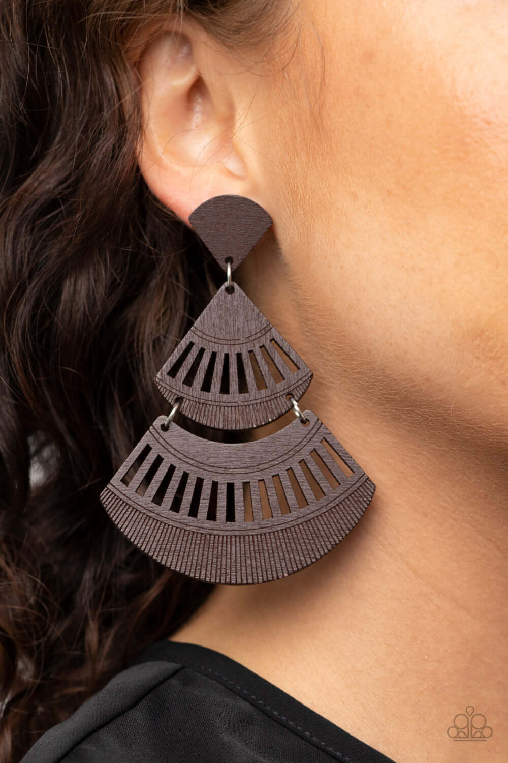 Oriental Oasis - Brown Paparazzi Accessories Earrings $5 Jewelry with Janet Morgan Earrings