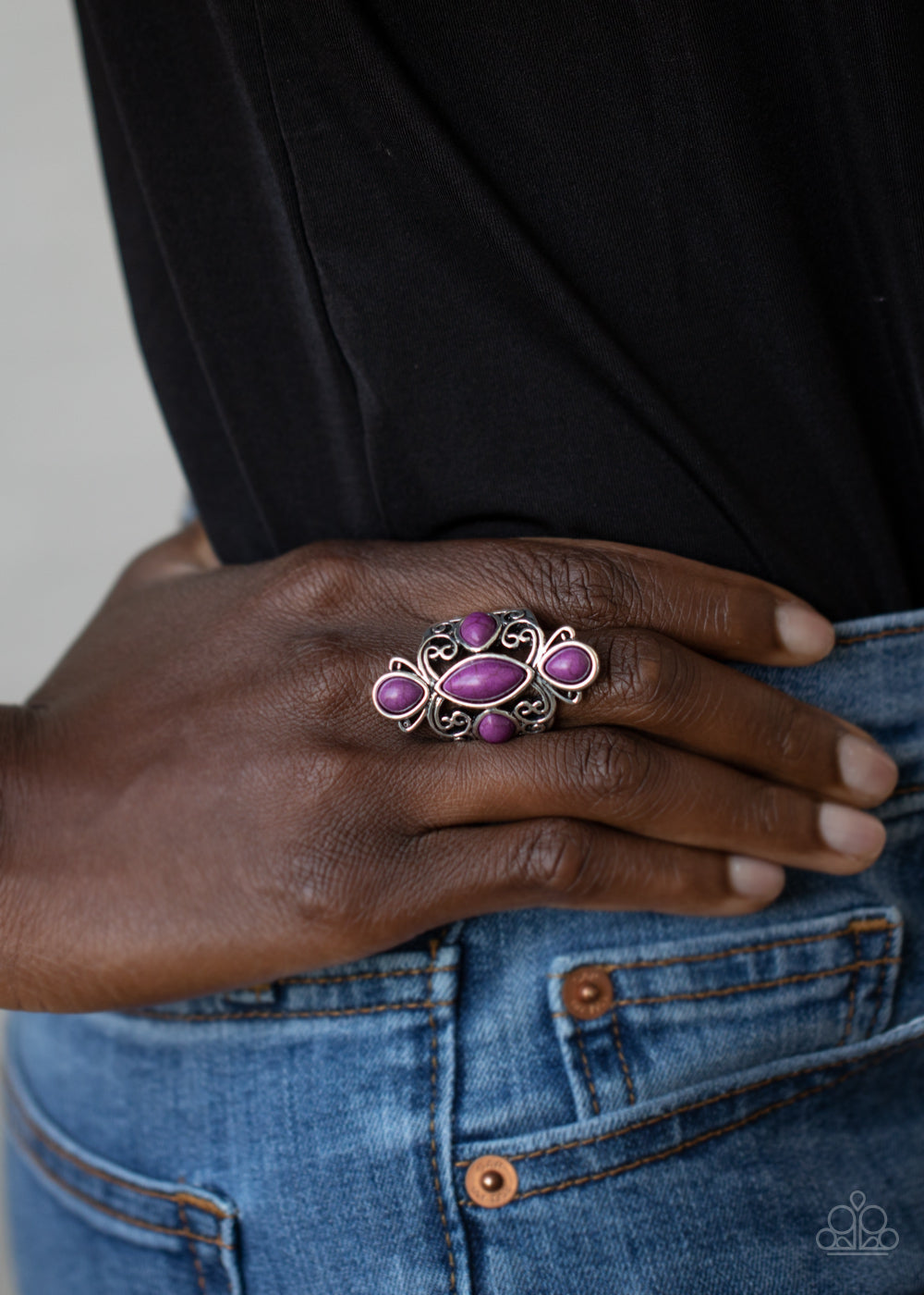 Sahara Sweetheart - Paparazzi Accessories Purple Ring $5 Jewelry with Janet Morgan Jewelry