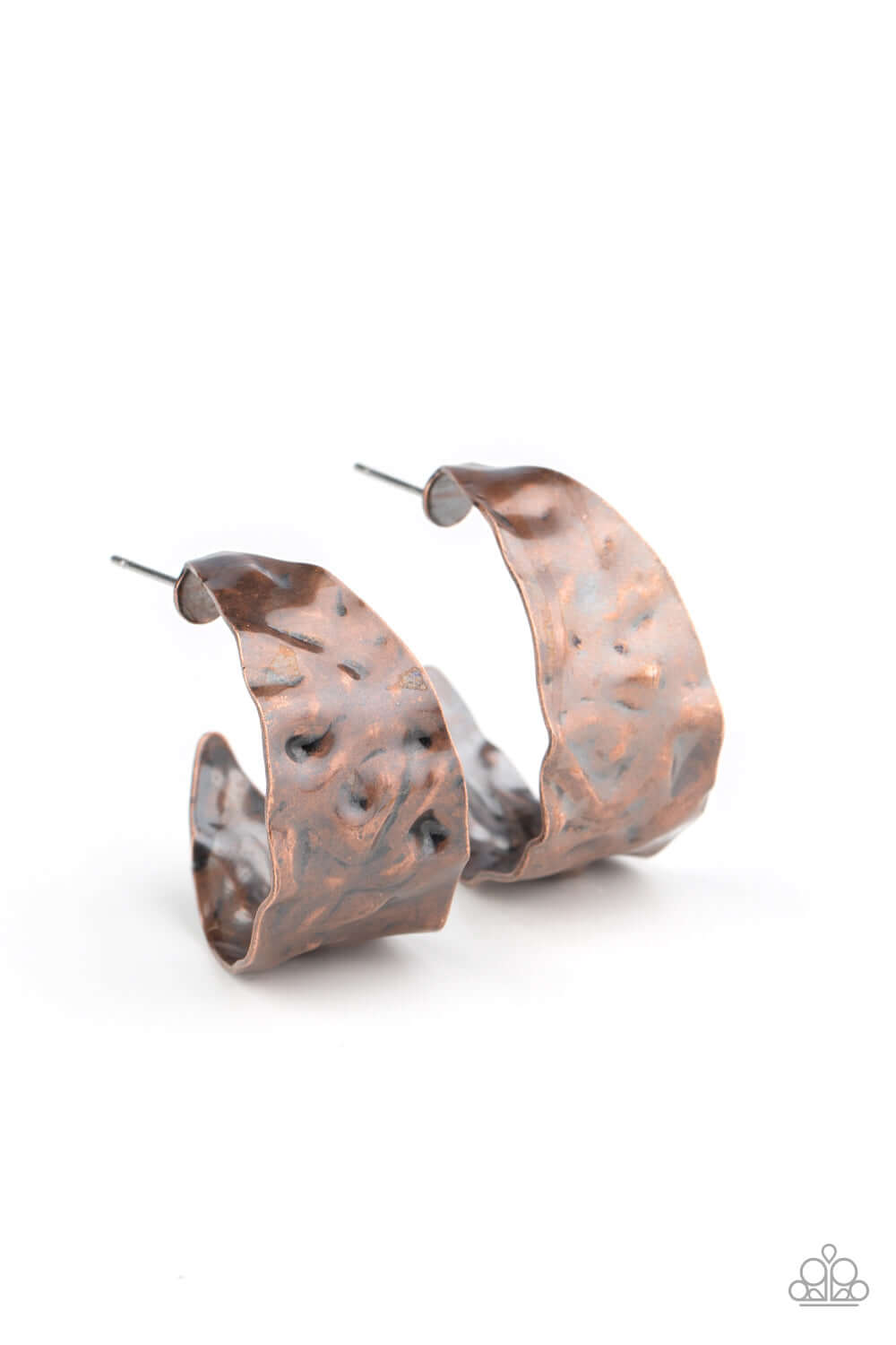 Put Your Best Face Forward - Copper Paparazzi Accessories Earrings $5 Jewelry with Janet Morgan Earrings