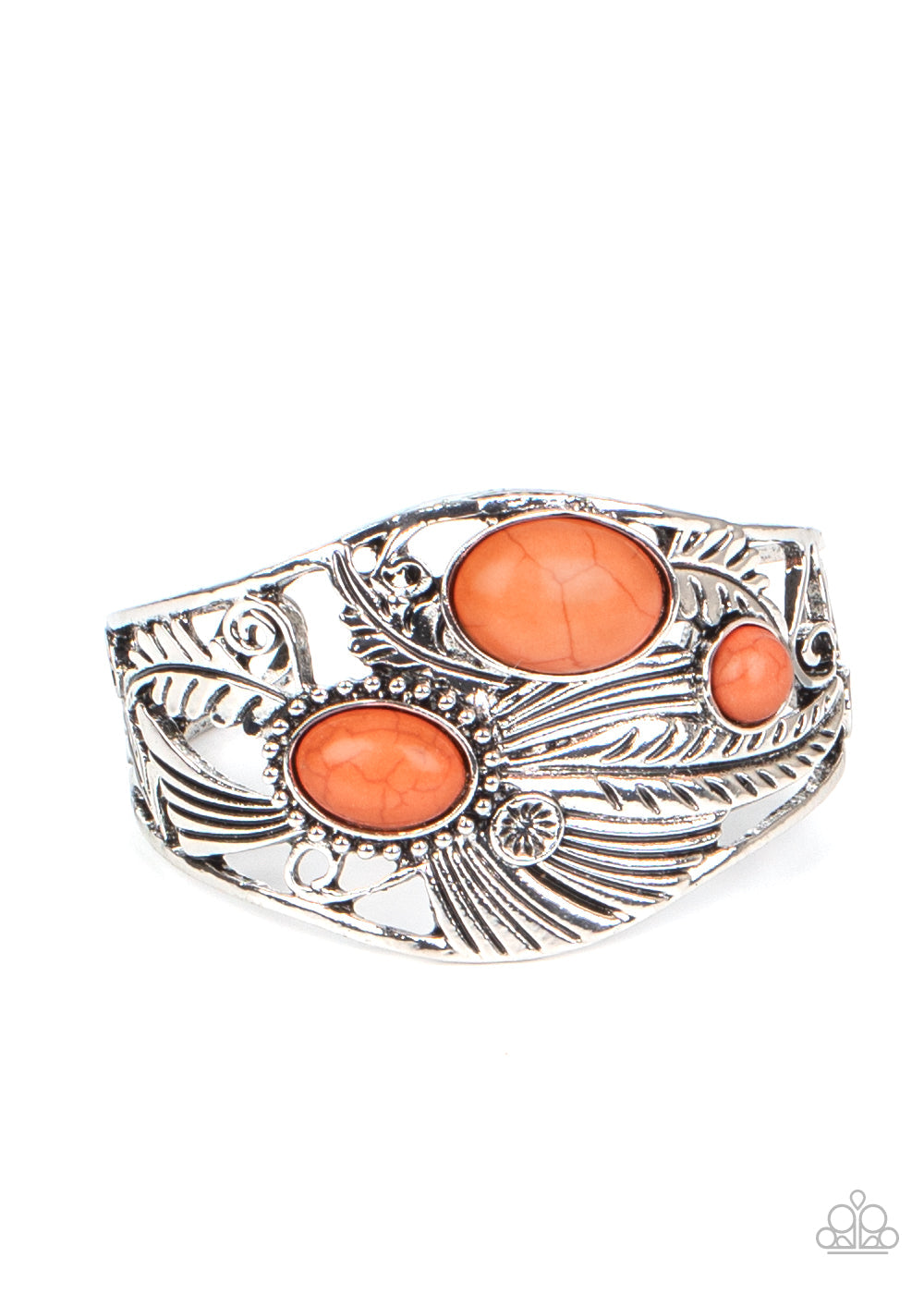 Mojave Moods - Orange Paparazzi Cuff Bracelet $5 Jewelry with Janet Morgan Bracelets