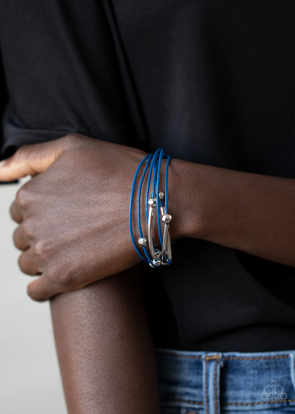 Magnetically Modern - Blue $5 Jewelry with Janet Morgan Bracelets