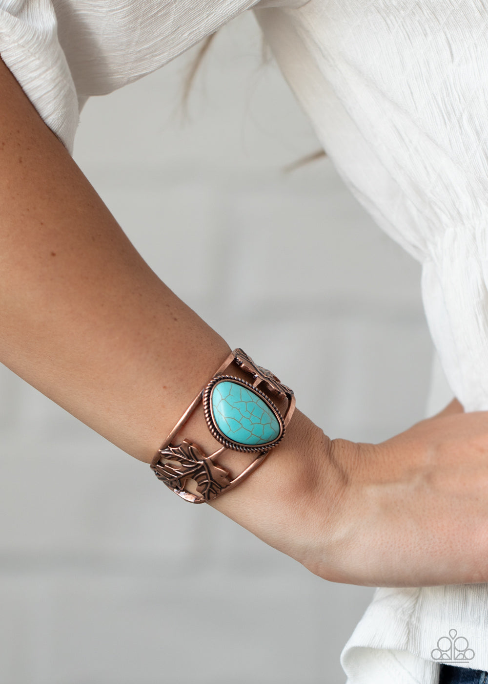 Sahara Seasons - Copper Paparazzi Accessories Bracelet $5 Jewelry with Janet Morgan Bracelets