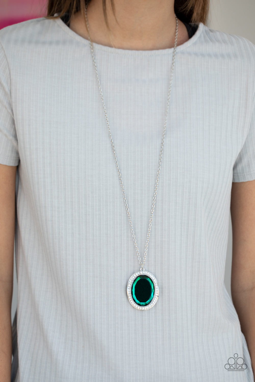 REIGN Them In - Green Paparazzi Accessories Necklace $5 Jewelry with Janet Morgan Necklaces