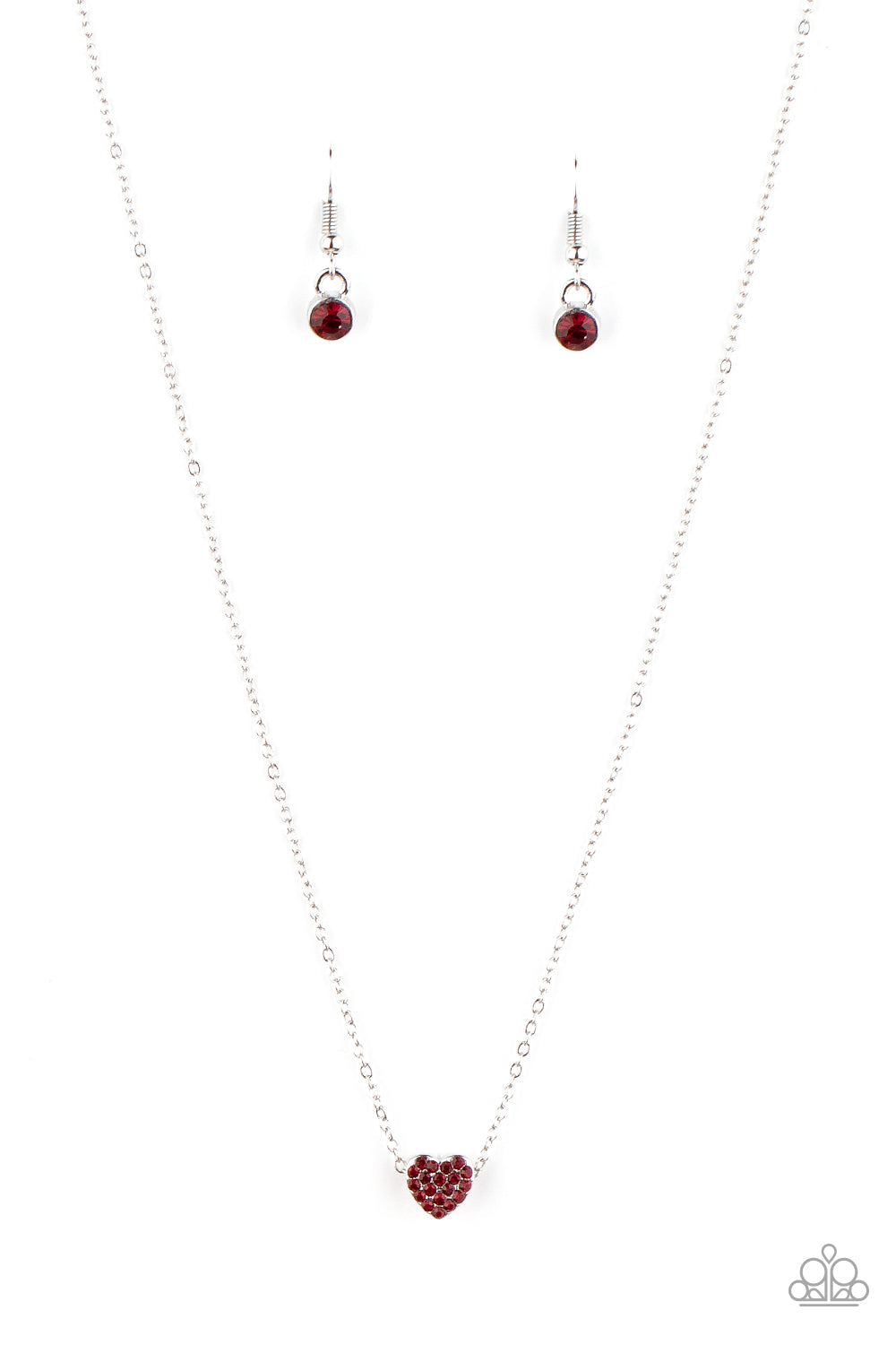 Hit Em Where It HEARTS - Paparazzi Accessories Red Necklace $5 Jewelry with Janet Morgan Necklace