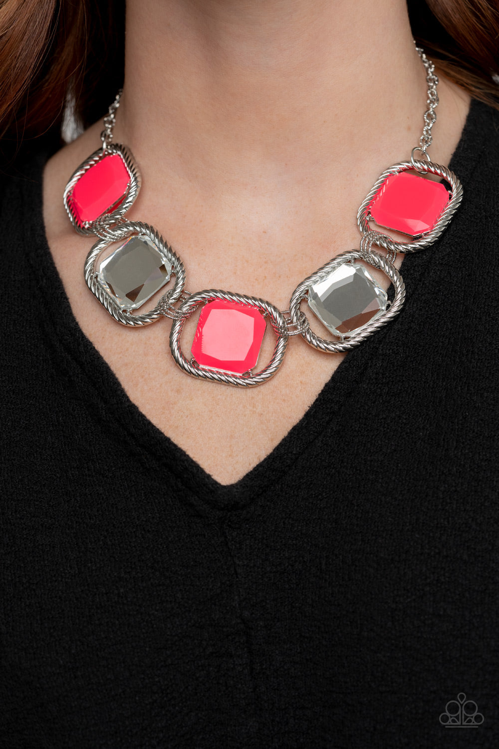 Pucker Up - Pink Paparazzi Accessories Necklace $5 Jewelry with Janet Morgan Necklaces