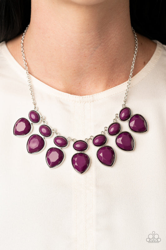 Modern Masquerade - Purple Paparazzi Accessories Necklaces $5 Jewelry with Janet Morgan Necklace