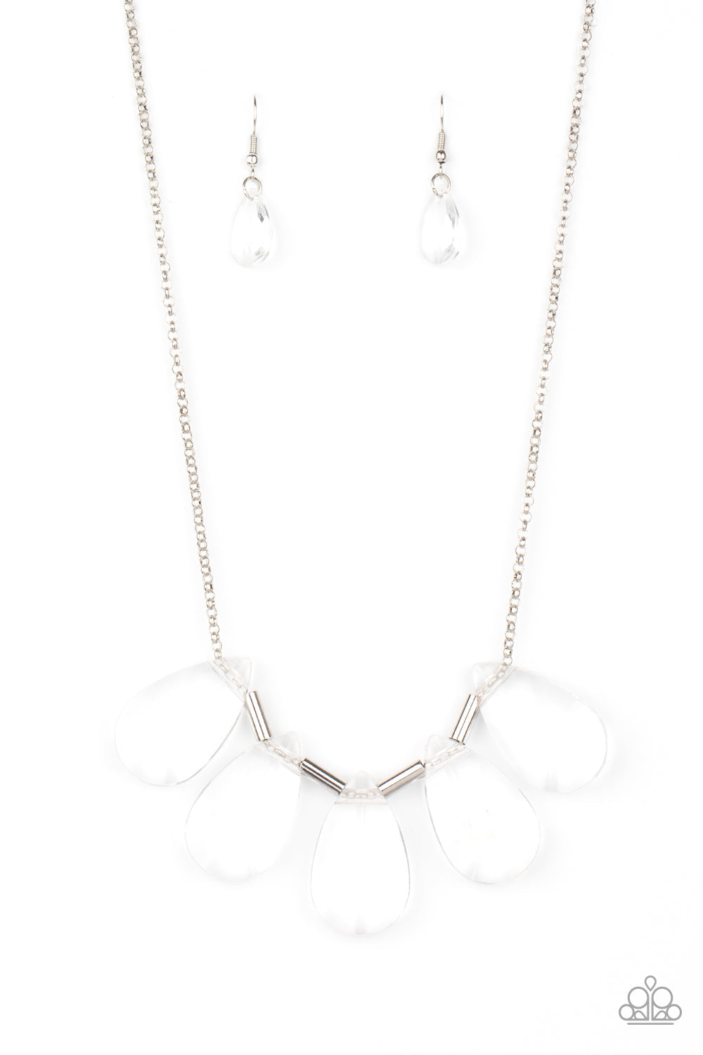 HEIR It Out - White Paparazzi Accessories Necklace $5 Jewelry with Janet Morgan Necklaces