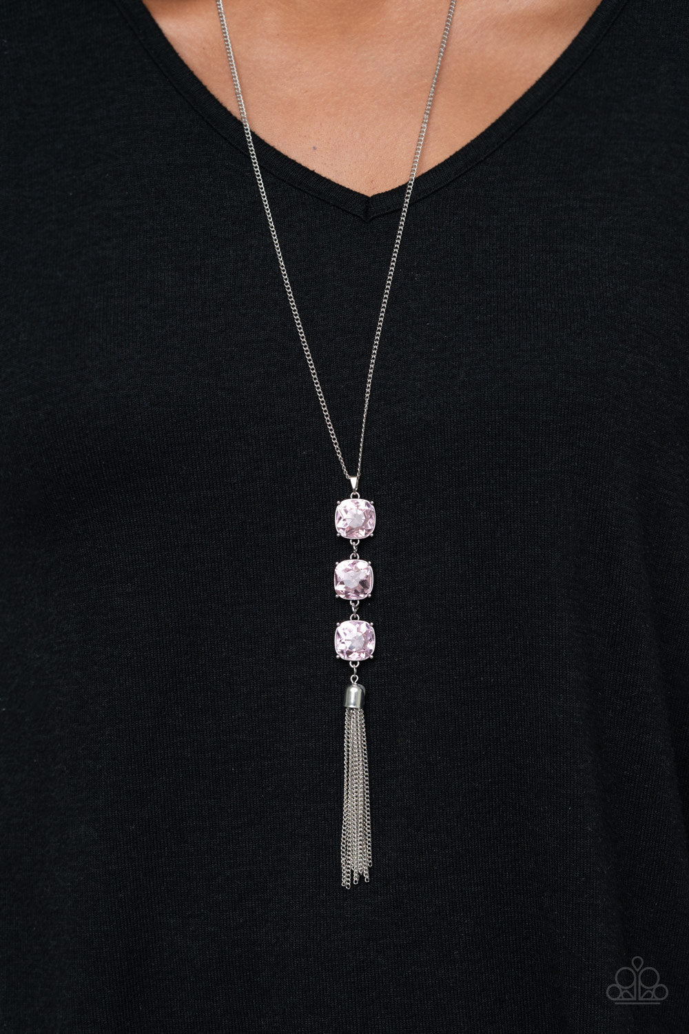 GLOW Me The Money! - Pink Paparazzi Accessories Necklace $5 Jewelry with Janet Morgan Necklaces