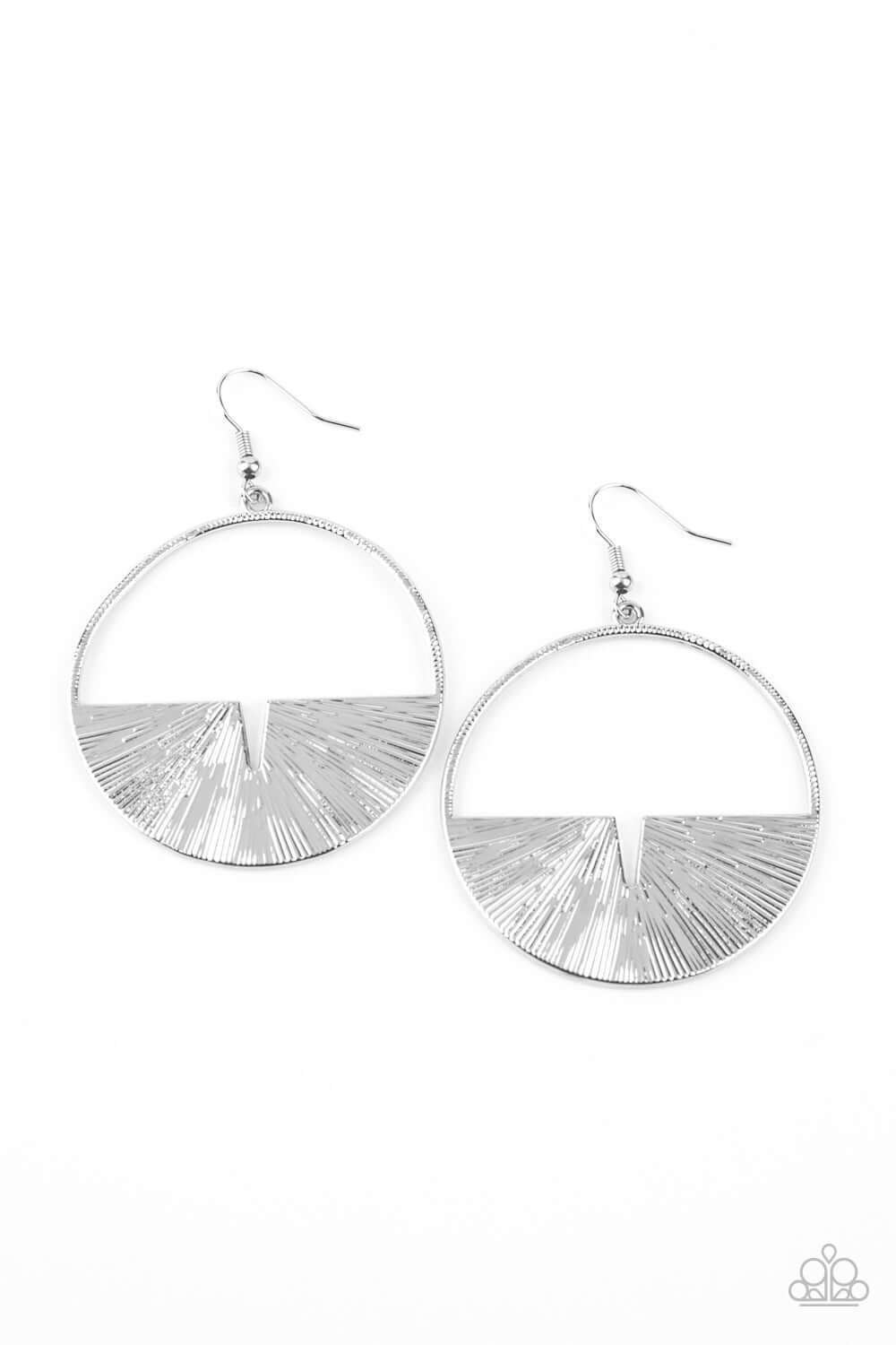 Reimagined Refinement - Silver Paparazzi Accessories Earrings $5 Jewelry with Janet Morgan Earrings