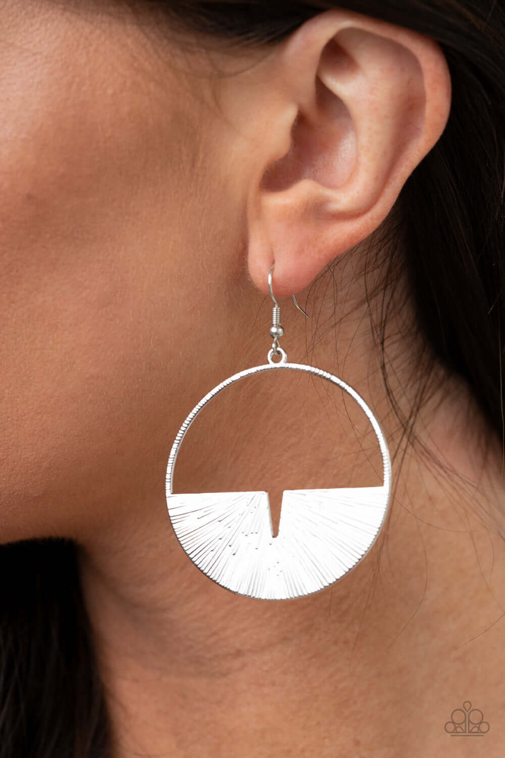 Reimagined Refinement - Silver Paparazzi Accessories Earrings $5 Jewelry with Janet Morgan Earrings