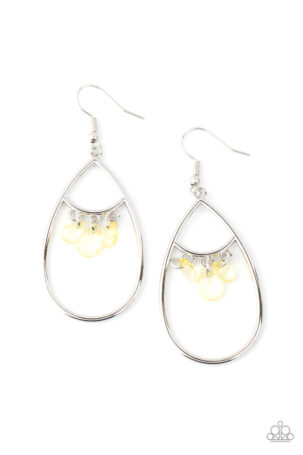 Shimmer Advisory - Paparazzi Accessories Yellow Earrings $5 Jewelry with Janet Morgan Earrings