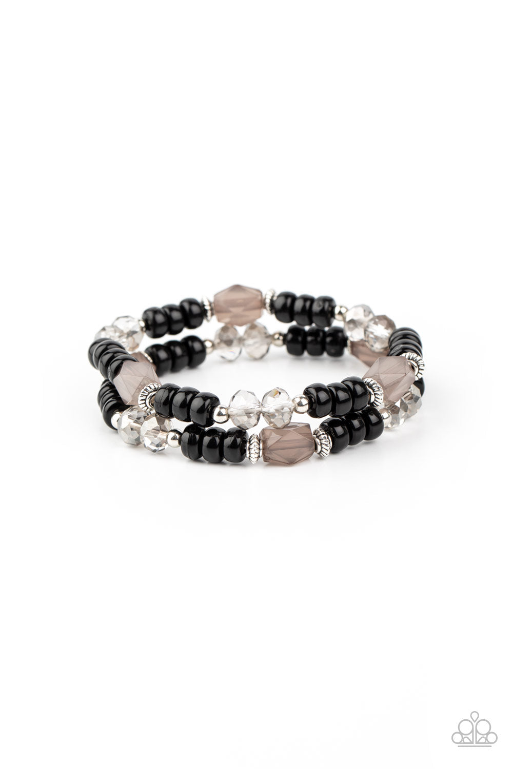 Delightfully Dainty - Black - Paparazzi Accessories Bracelet $5 Jewelry with Janet Morgan Bracelets