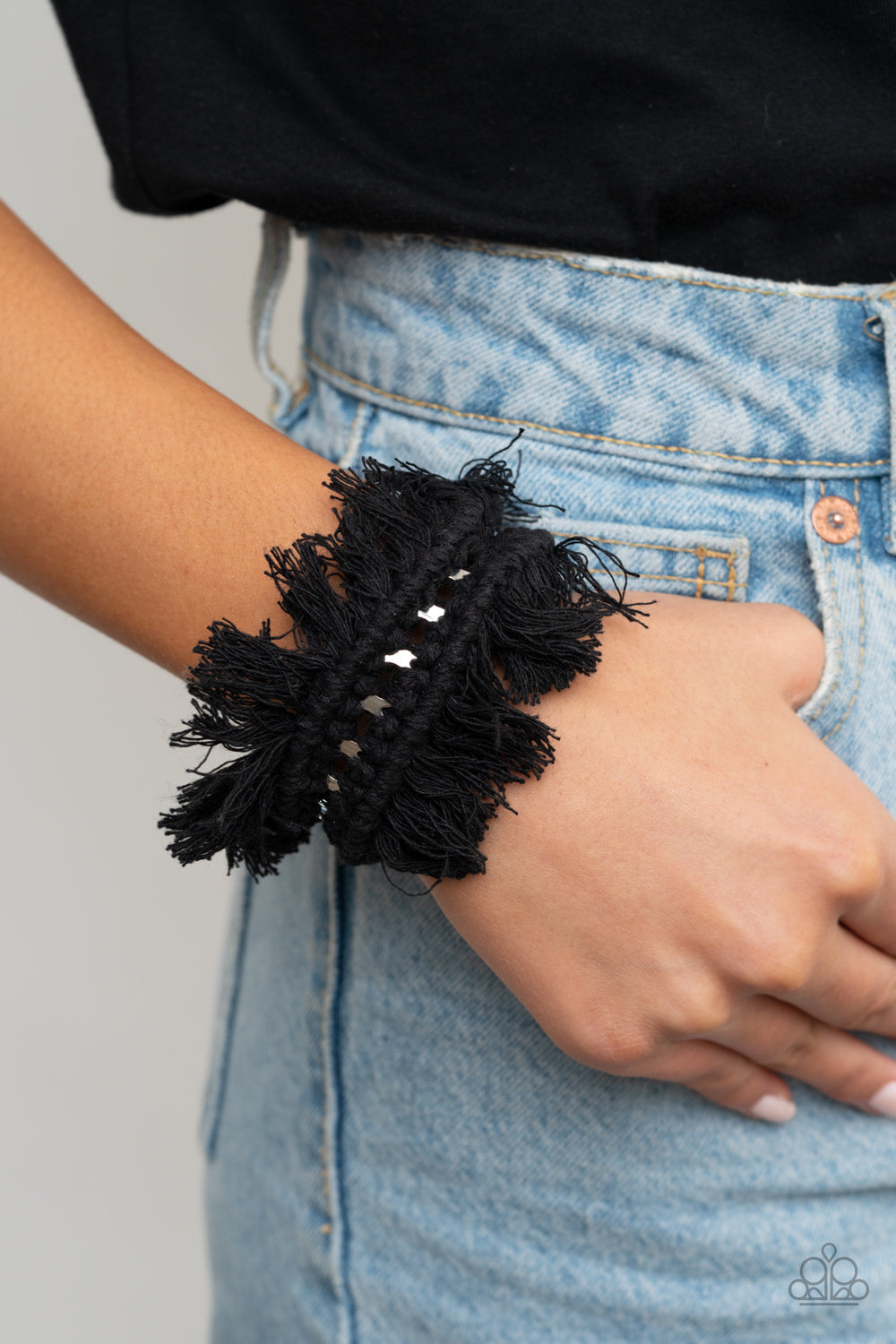 Homespun Hardware - Black Paparazzi Accessories Bracelet $5 Jewelry with Janet Morgan Bracelets