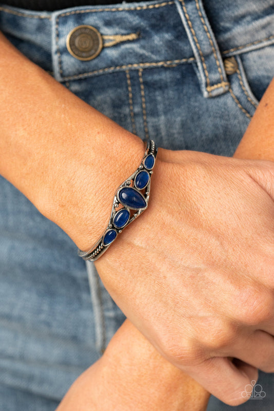 Dream Beam - Blue - Paparazzi Accessories Bracelet $5 Jewelry with Janet Morgan Bracelets