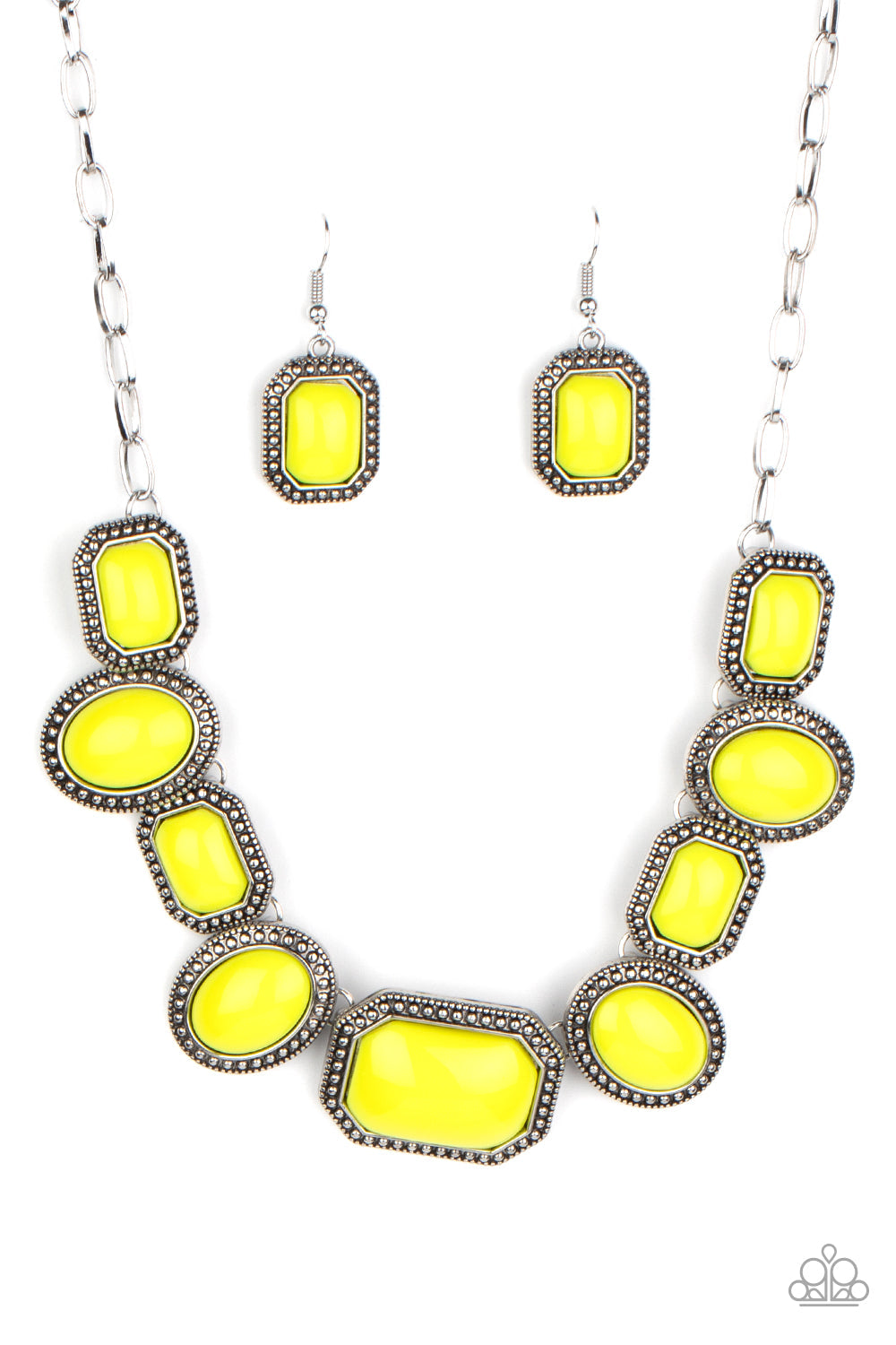 Lets Get Loud - Yellow Paparazzi Accessories Necklace $5 Jewelry with Janet Morgan Necklaces