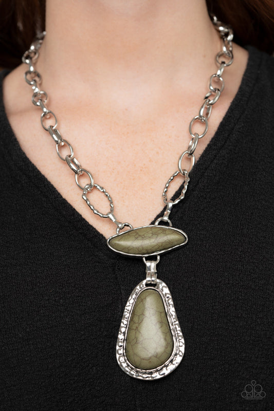 Rural Rapture - Green Paparazzi Accessories Necklace $5 Jewelry with Janet Morgan Necklaces