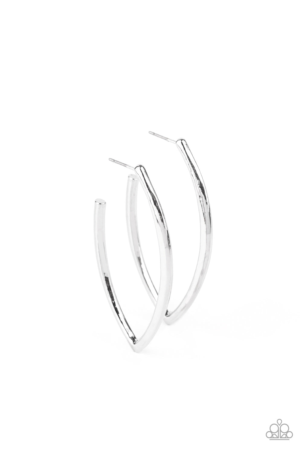 Point-Blank Beautiful - Silver Paparazzi Accessories Earrings $5 Jewelry with Janet Morgan Earrings